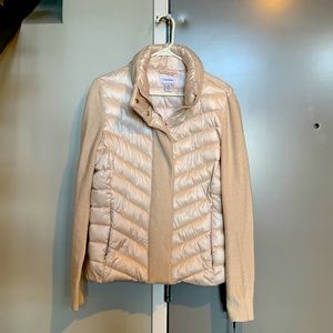 Calvin Klein jacket with knit sleeves. Brand new with tags.